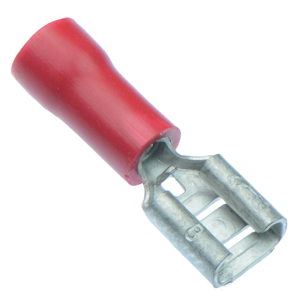 Red 4.8mm Female Spade Crimp Connector (Pack of 100) — Switch ...