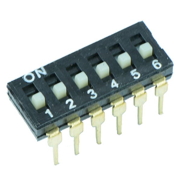 6 Way Low Profile DIL Switch