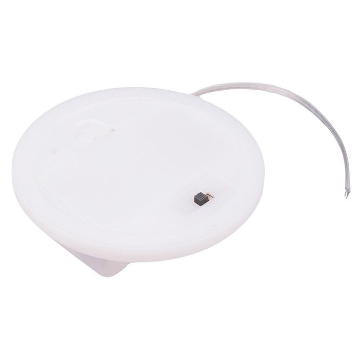 AA x 2 Circular White Hinge Battery Holder with Switch