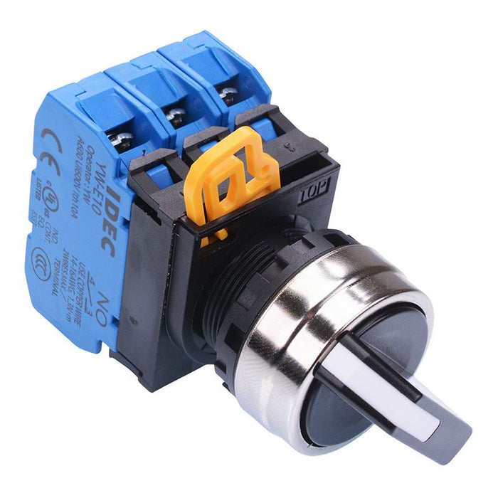 YW4S-3E30 22mm Metal Bezel 3 Position Maintained Selector Switch 3NO IP65 IDEC