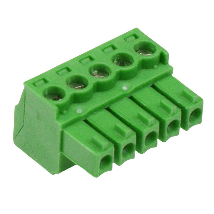 5-Way 3.81mm Right Angle Pluggable Terminal Block 8A 300V