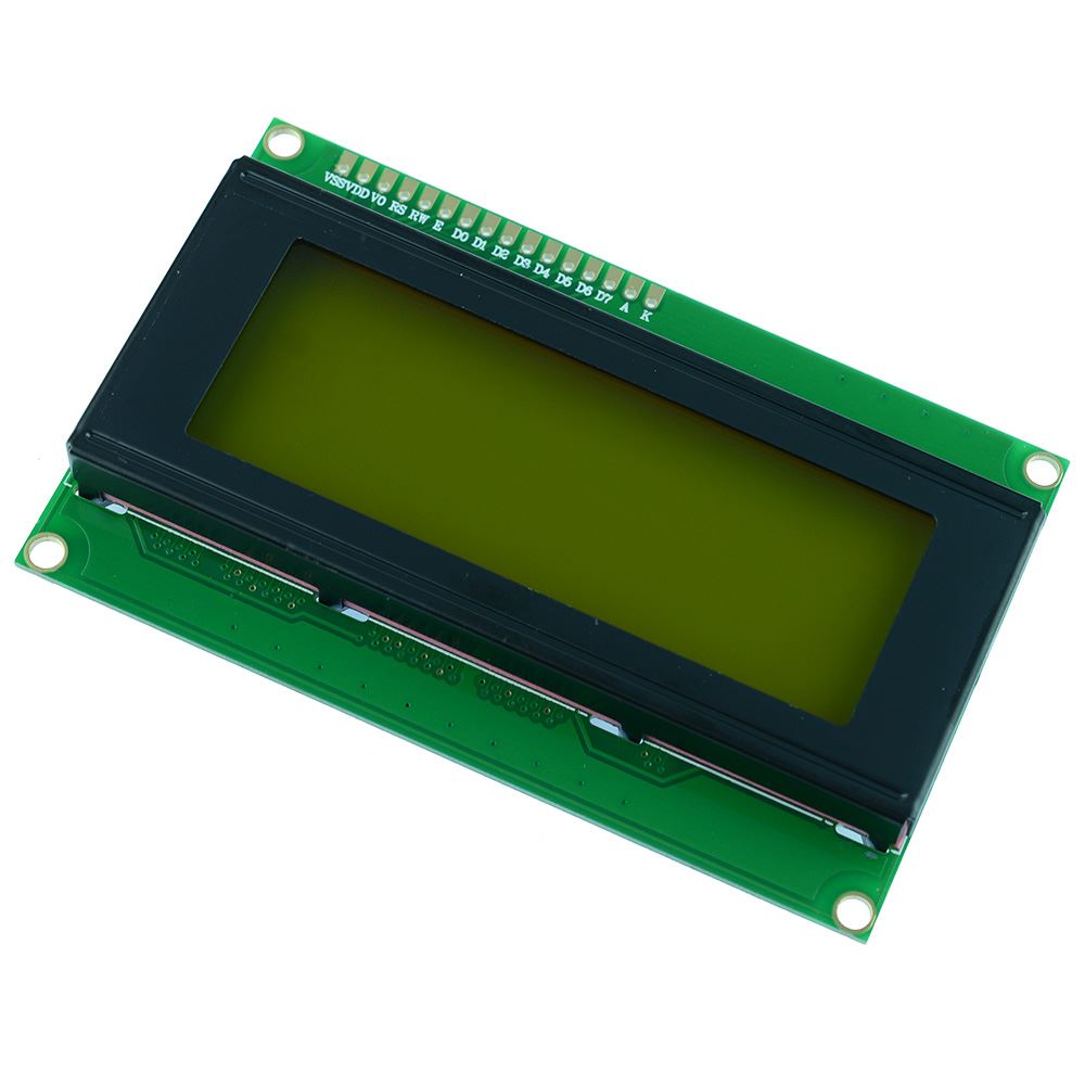 Yellow Green 20x4 LCD Display Module 2004A — Switch Electronics | Your ...