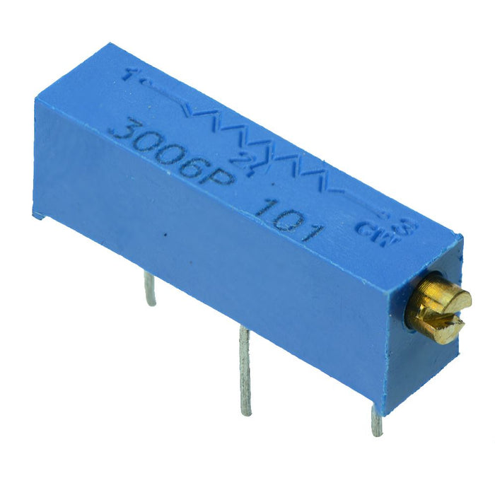 100r 3006 19mm Multiturn Cermet Potentiometer 10% Tolerance