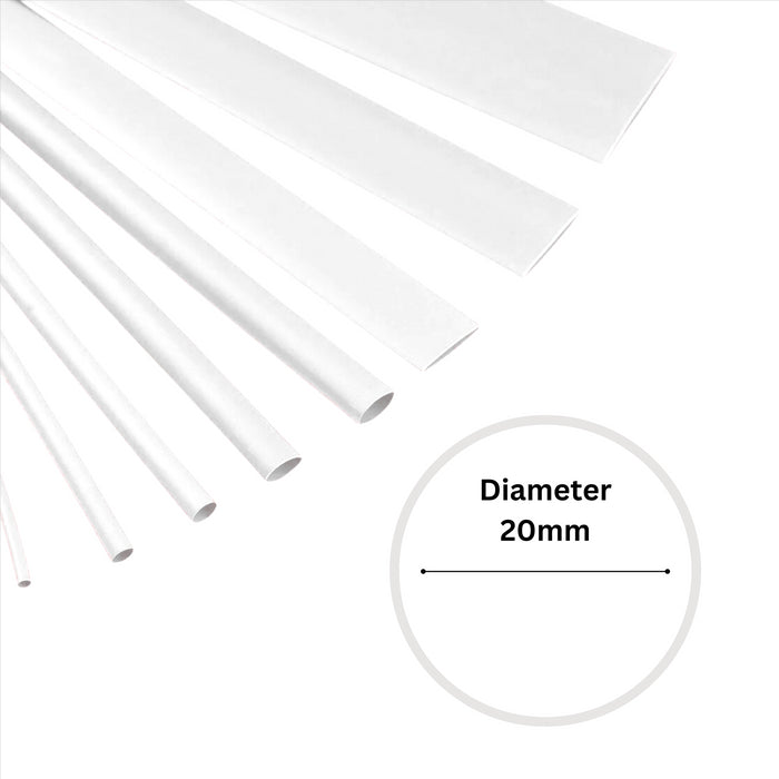 1.5mm x 1.2m White Heat Shrink Sleeve