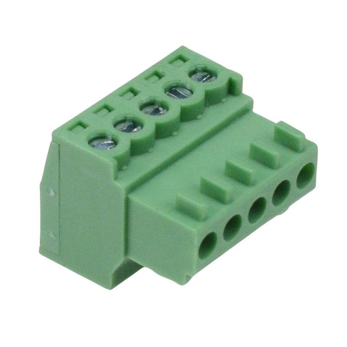 5-Way 2.54mm Right Angle Pluggable Terminal Block 4A 125V