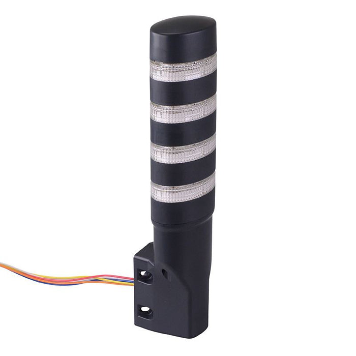 LD6A-4PQB-RYSGC Red/Yellow/Blue/Green Clear Lens Stack Light LED Tower Pole Mount 24VAC/DC IDEC