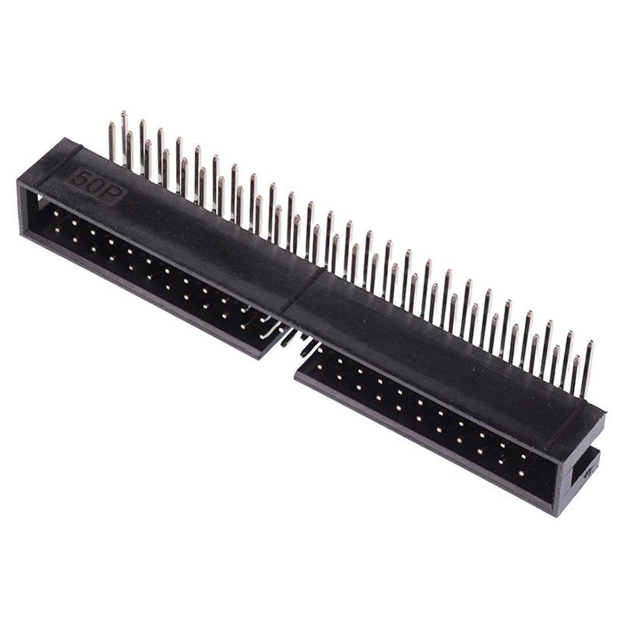 50-Way IDC Right Angle Pin Boxed Header 2.54mm