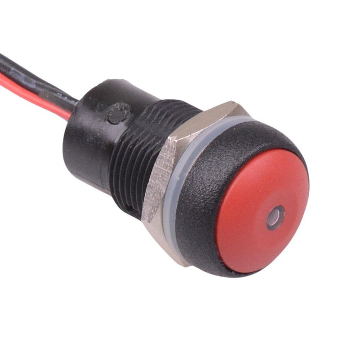 IRR3F462L0S APEM Red LED Red Button Round 16mm Momentary NO Push Button Switch Prewired IP67