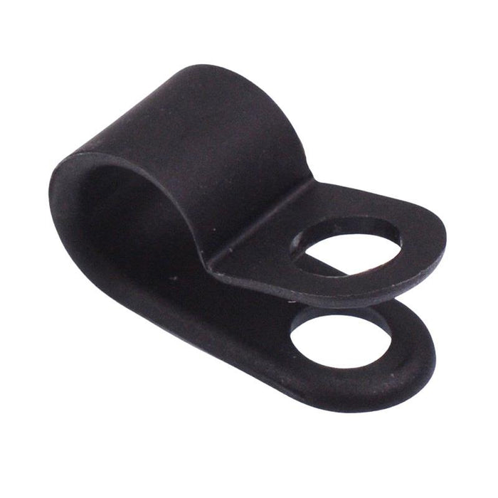 6mm Black Nylon P Clip - Pack of 100