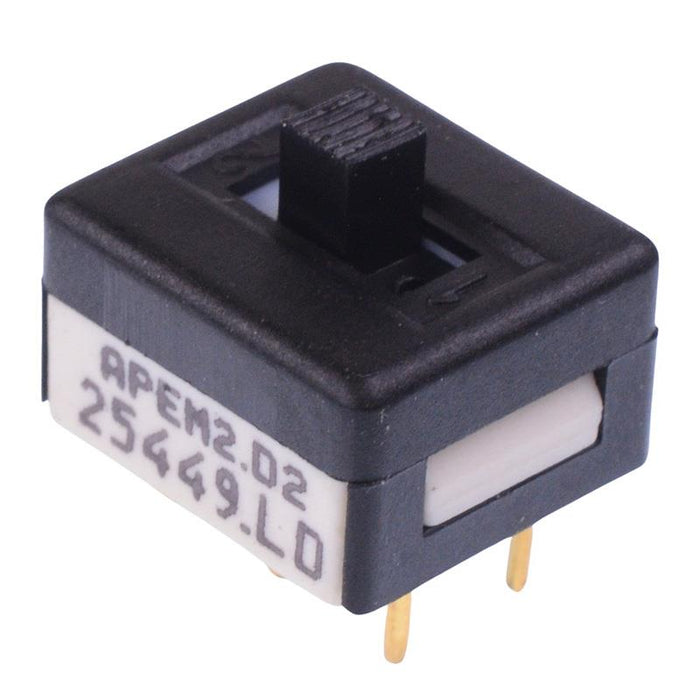 25449NLDH APEM On-Off-On Professional PCB Slide Switch High Actuator DPDT