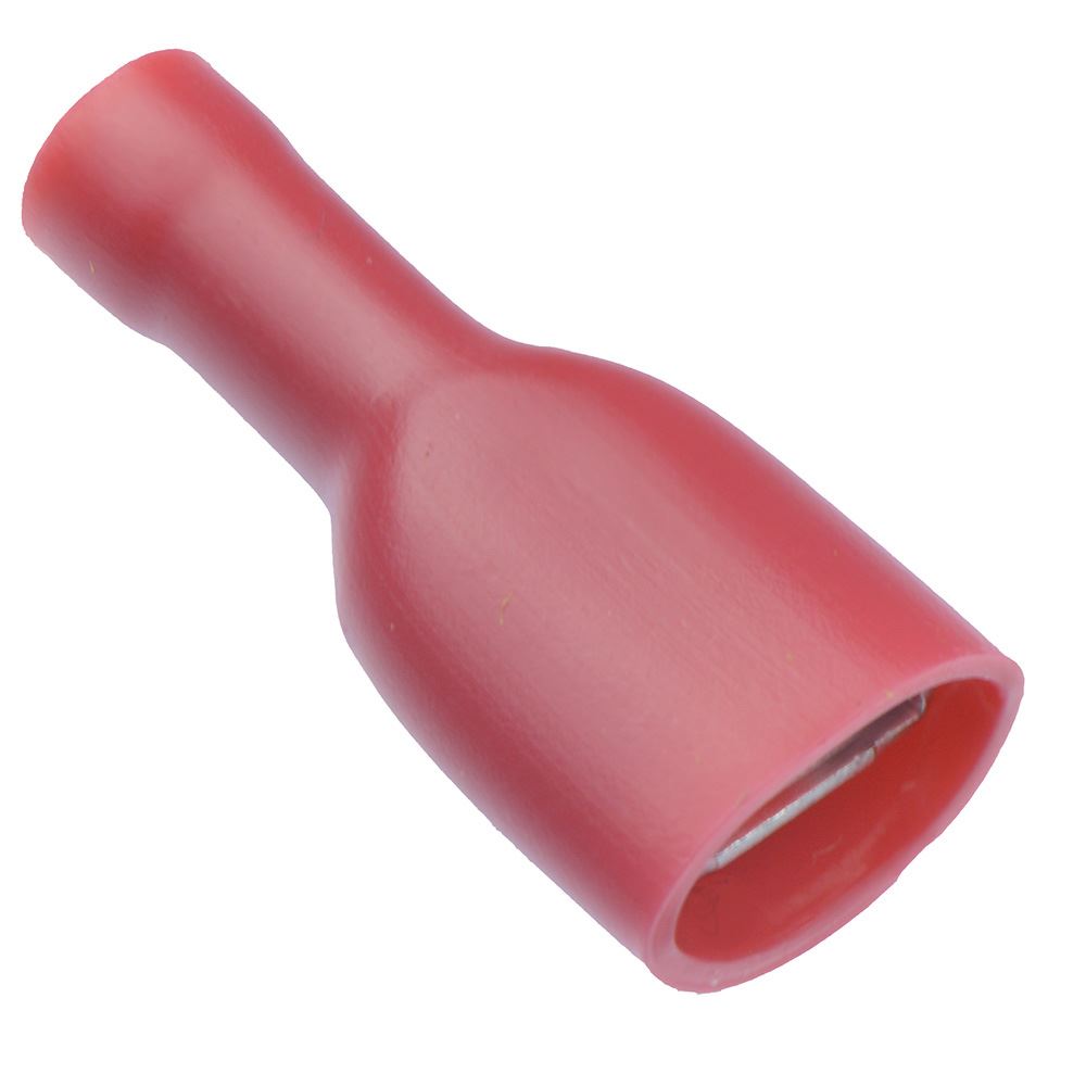 Red 6.3mm Insulated Female Spade Crimp Connector (Pack of 100) — Switch ...