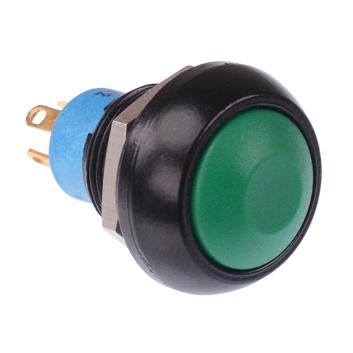 IPR5SAD3 APEM Green Momentary 12mm Push Button Switch SPDT IP67
