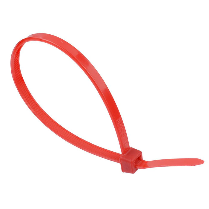 4.8mm x 300mm Red Cable Tie - Pack of 100