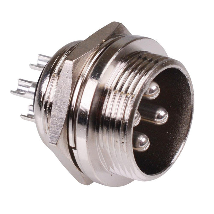 4 Way Male M19 Metal Circular Panel Mount Socket Connector