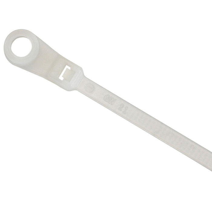 Natural Screw Mounted Cable Tie 4.8 x 200mm (Pack of 100)