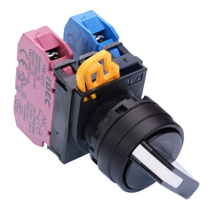 YW1S-3E11N1 22mm 3 Position Maintained Selector Switch 1NO-1NC IP65 IDEC