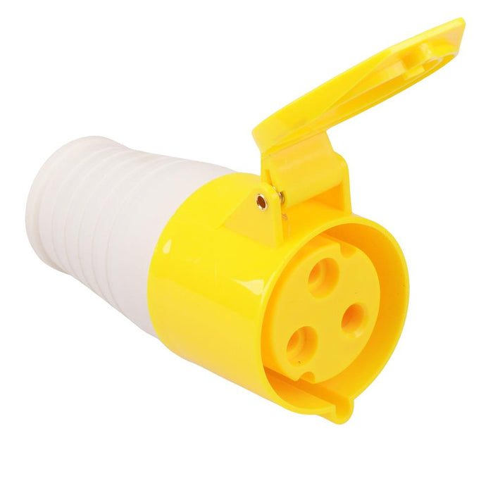 Yellow 32A 110V 2P+E Industrial Socket  IP44