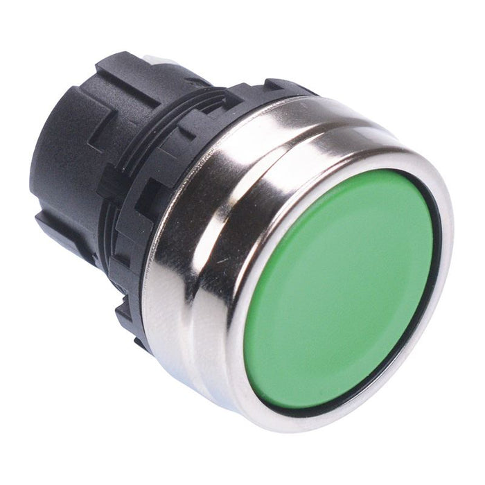 YW4B-A1G Green 22mm Maintained Metal Push Button Bezel for Non-illuminated YW Series IDEC